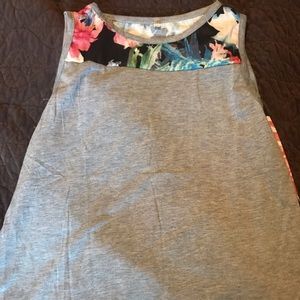 Floral back tank top